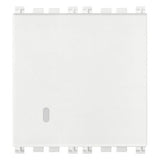 Vimar Arké Push Button, 1P NO, 10A 250V, Lightable, IP40