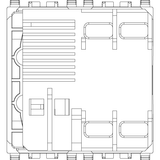 Vimar Eikon RCBO Circuit Breaker, 1P+N, 120-230V, 50/60 Hz, Type A RCD, IP40, 2 Modules