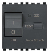 Vimar Eikon RCBO Circuit Breaker, 1P+N, 120-230V, 50/60 Hz, Type A RCD, IP40, 2 Modules