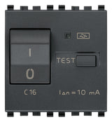 Vimar Eikon RCBO Circuit Breaker, 1P+N, 120-230V, 50/60 Hz, Type A RCD, IP40, 2 Modules