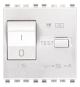 Vimar Eikon RCBO Circuit Breaker, 1P+N, 120-230V, 50/60 Hz, Type A RCD, IP40, 2 Modules