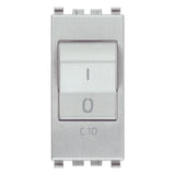 Vimar Eikon Miniature Circuit Breaker, 1P+N, C Curve, 120-230V AC, 50-60 Hz, IP40, 1 Module