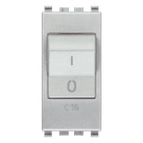 Vimar Eikon Miniature Circuit Breaker, 1P+N, C Curve, 120-230V AC, 50-60 Hz, IP40, 1 Module