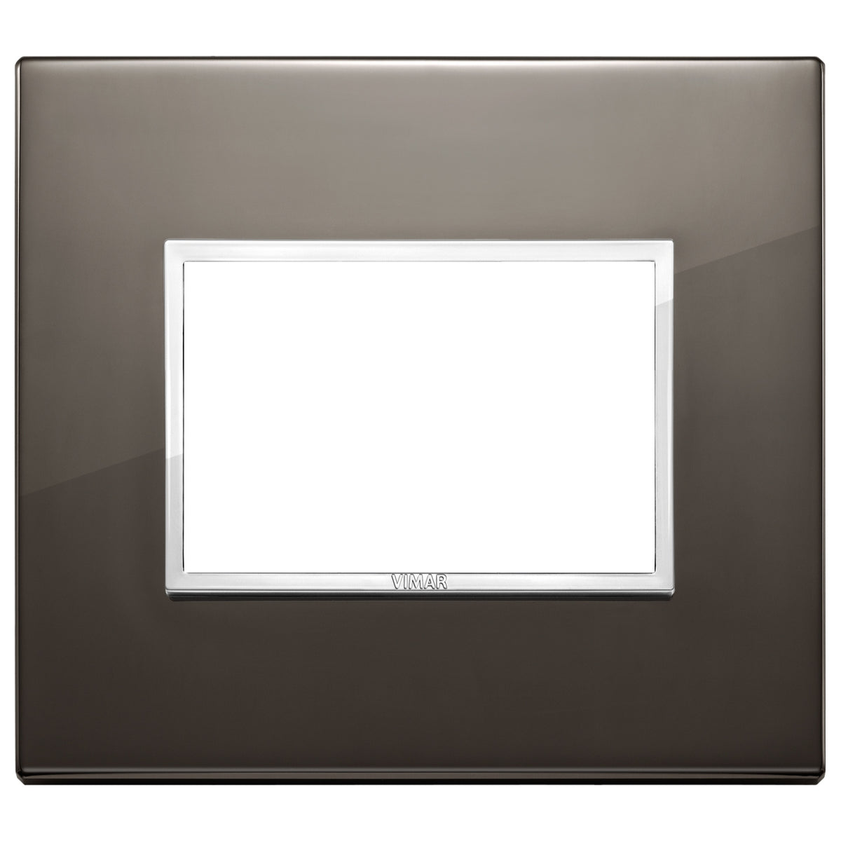 Vimar Eikon EVO 21653 Cover Plate, 3-Module, Clamp Fixing, For Support 21613