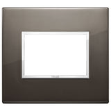 Vimar Eikon EVO 21653 Cover Plate, 3-Module, Clamp Fixing, For Support 21613