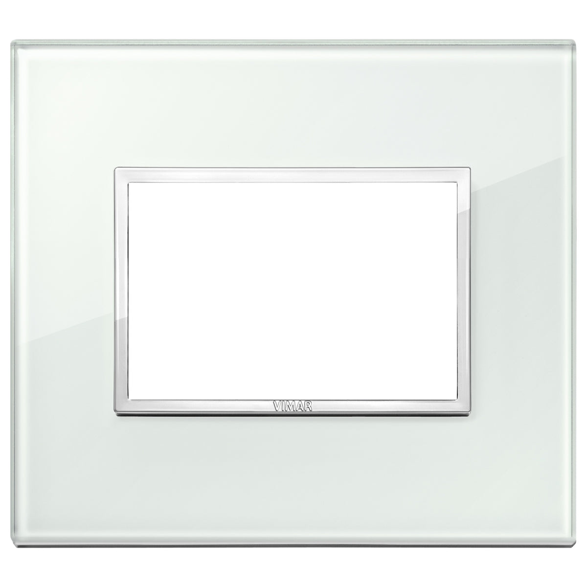 Vimar Eikon EVO 21653 Cover Plate, 3-Module, Clamp Fixing, For Support 21613