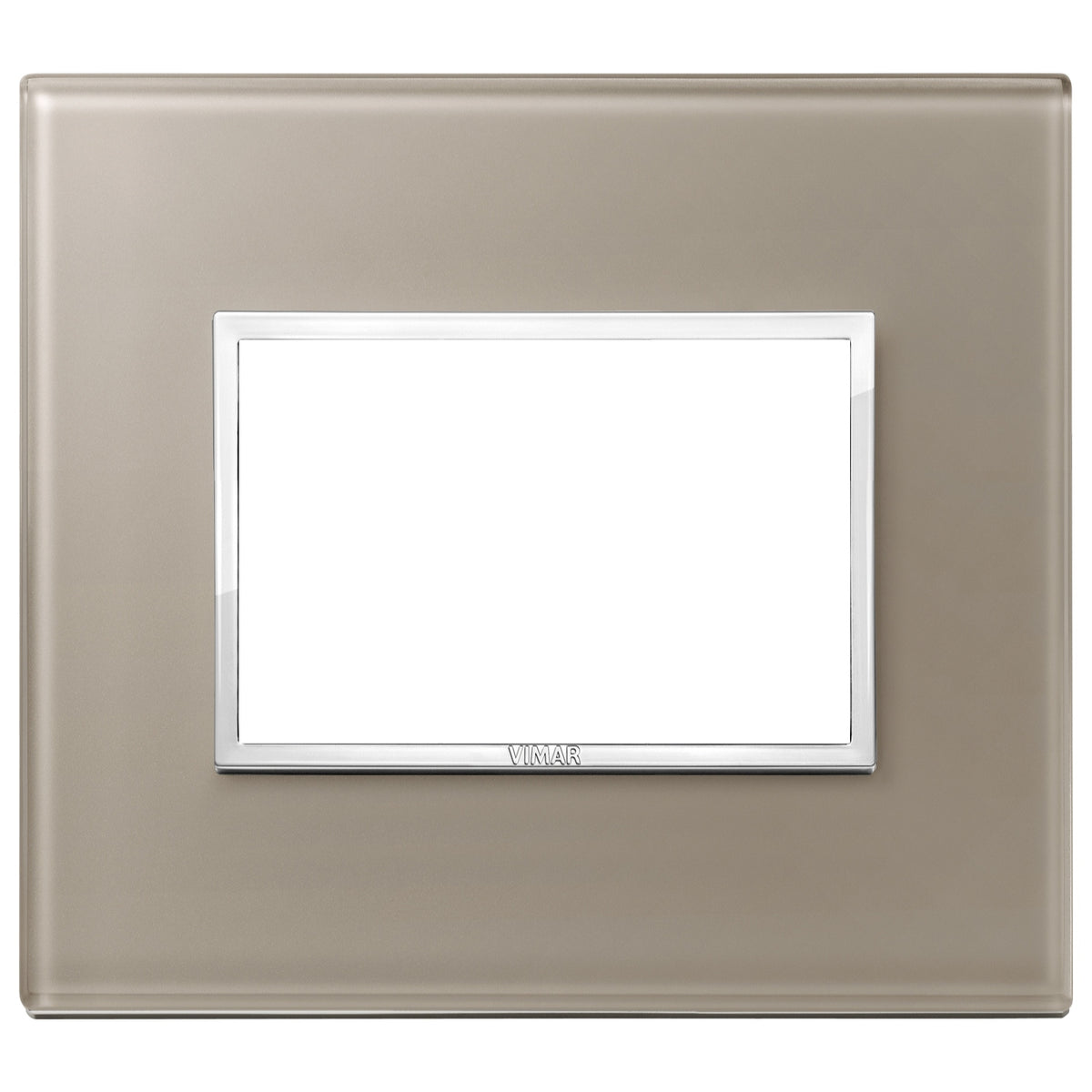 Vimar Eikon EVO 21653 Cover Plate, 3-Module, Clamp Fixing, For Support 21613