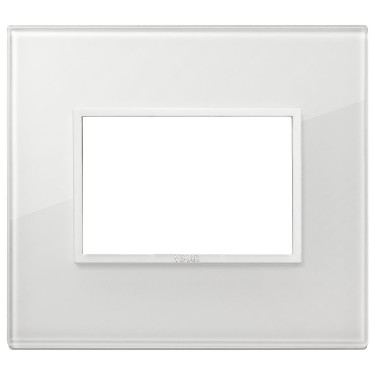 Vimar Eikon EVO 21653 Cover Plate, 3-Module, Clamp Fixing, For Support 21613