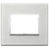 Vimar Eikon EVO 21653 Cover Plate, 3-Module, Clamp Fixing, For Support 21613