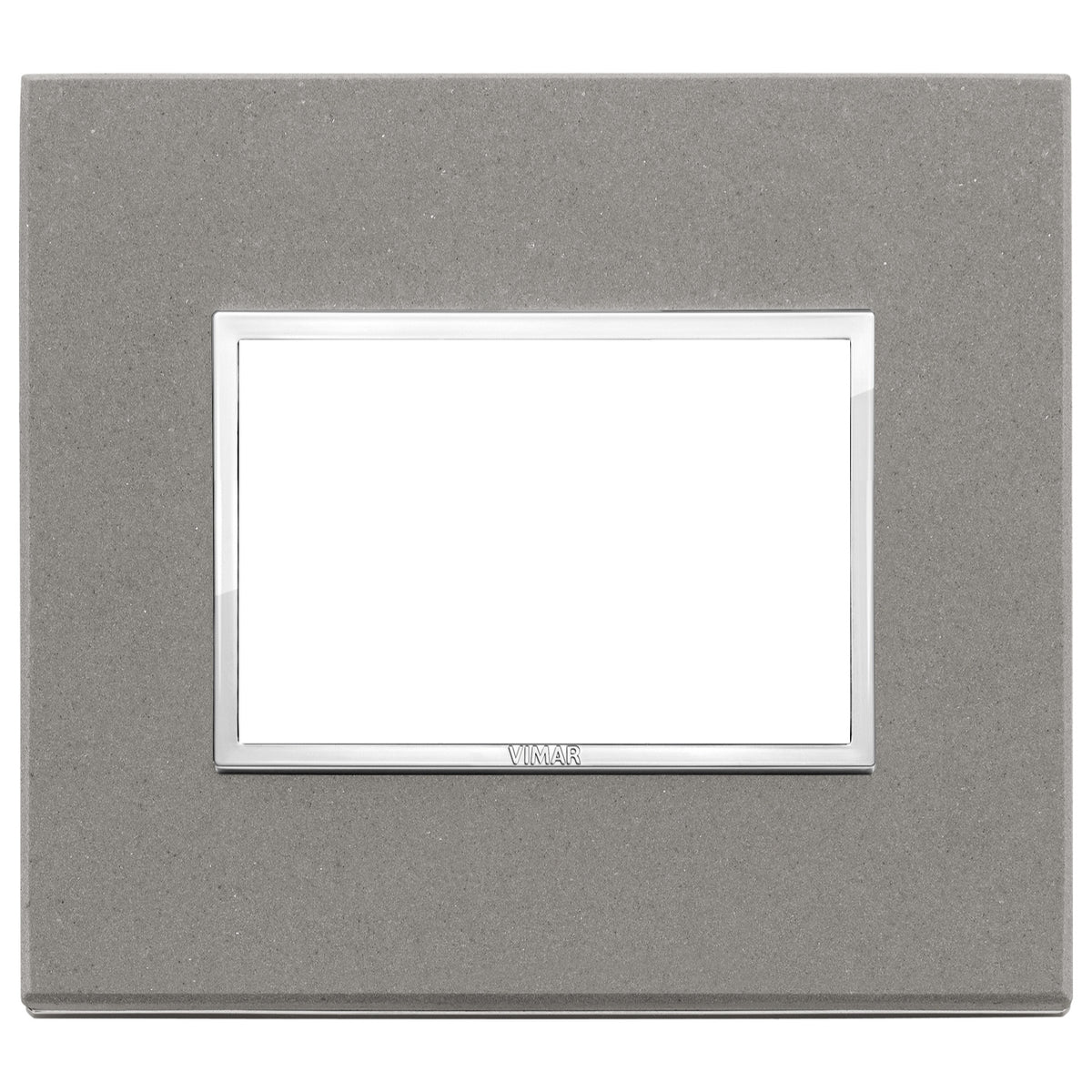 Vimar Eikon EVO 21653 Cover Plate, 3-Module, Clamp Fixing, For Support 21613