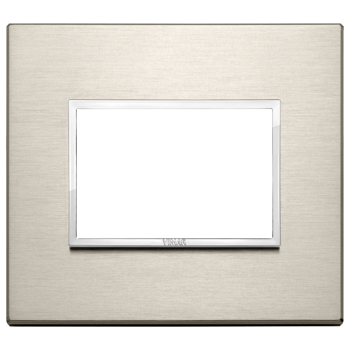 Vimar Eikon EVO 21653 Cover Plate, 3-Module, Clamp Fixing, For Support 21613