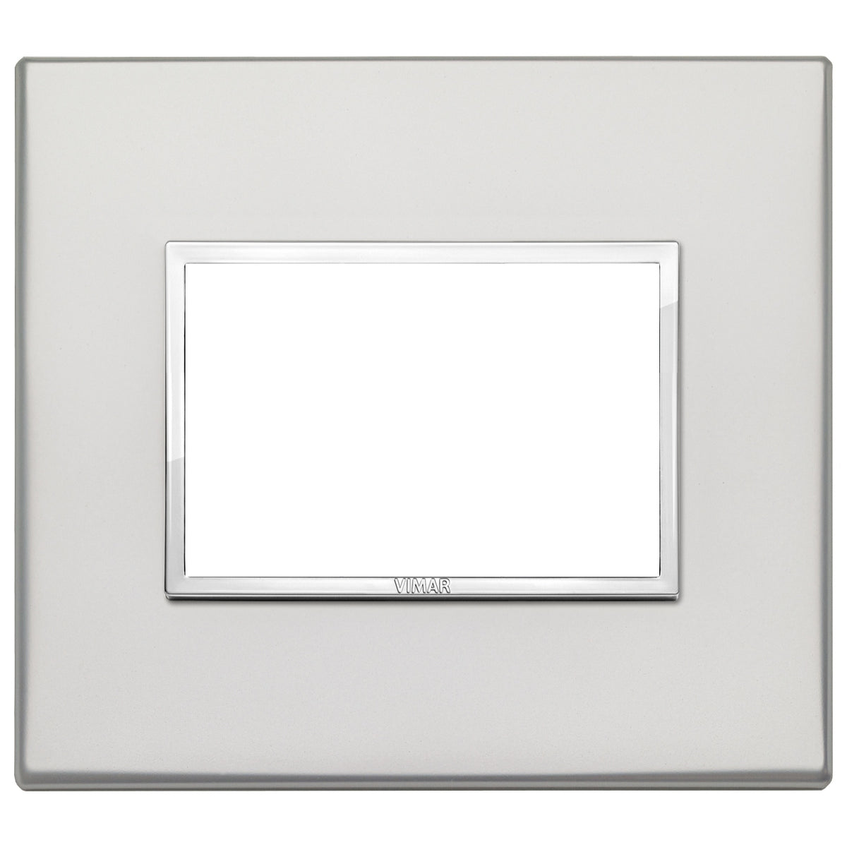 Vimar Eikon EVO 21653 Cover Plate, 3-Module, Clamp Fixing, For Support 21613