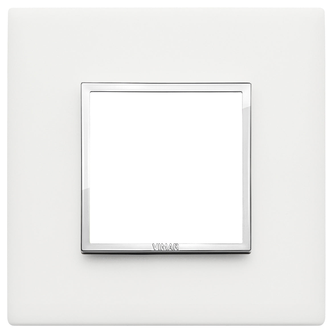 Vimar Eikon EVO 21642 2-Module Cover Plate, Square, Clamp Mount