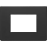 Vimar Eikon Exé 3-Module Cover Plate, 122 x 90 mm, Horizontal/Vertical Mount