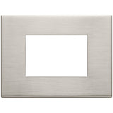 Vimar Eikon Exé 3-Module Cover Plate, 122 x 90 mm, Horizontal/Vertical Mount