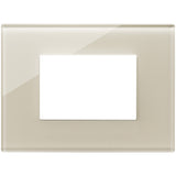 Vimar Eikon Exé 3-Module Cover Plate, 122 x 90 mm, Horizontal/Vertical Mount