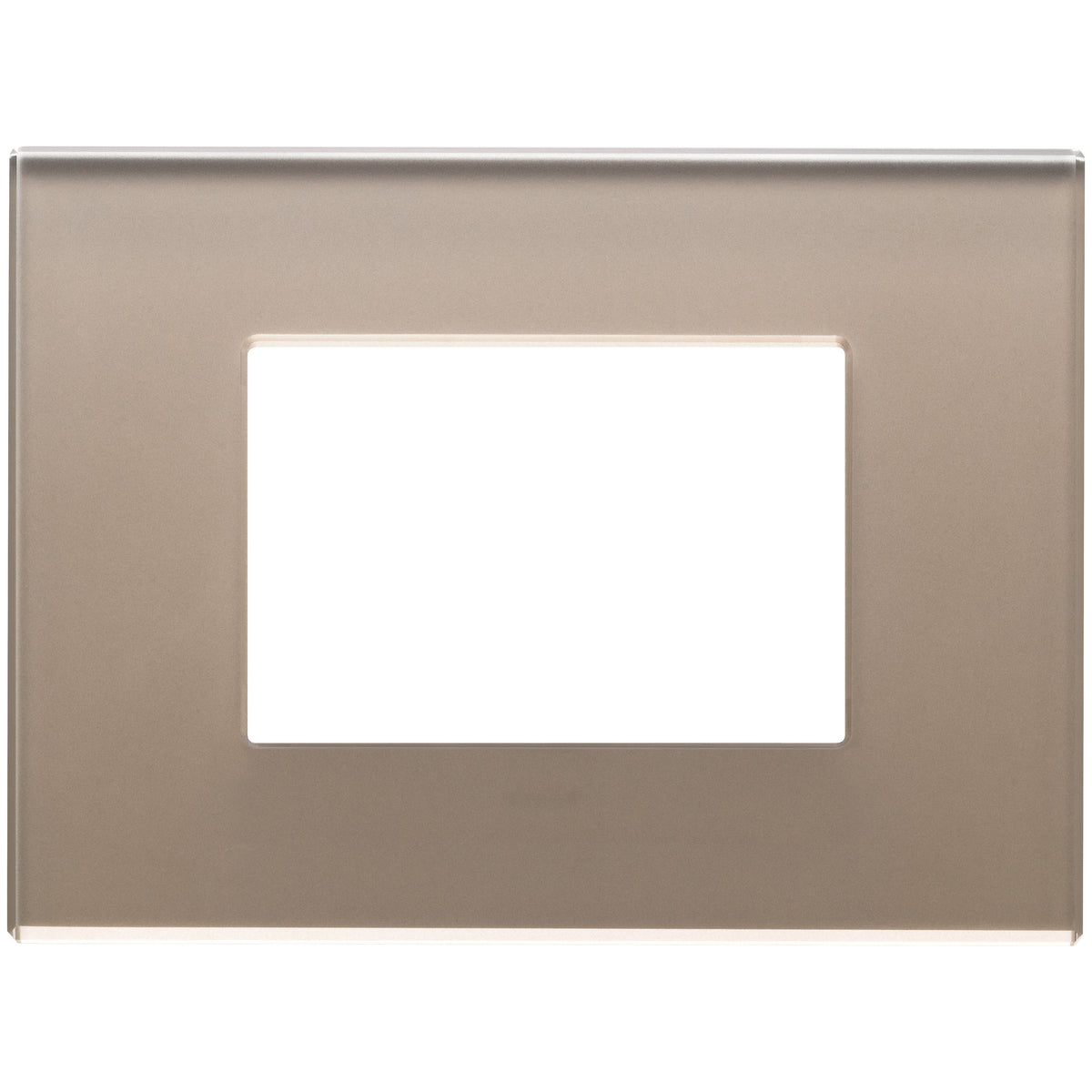 Vimar Eikon Exé 3-Module Cover Plate, 122 x 90 mm, Horizontal/Vertical Mount