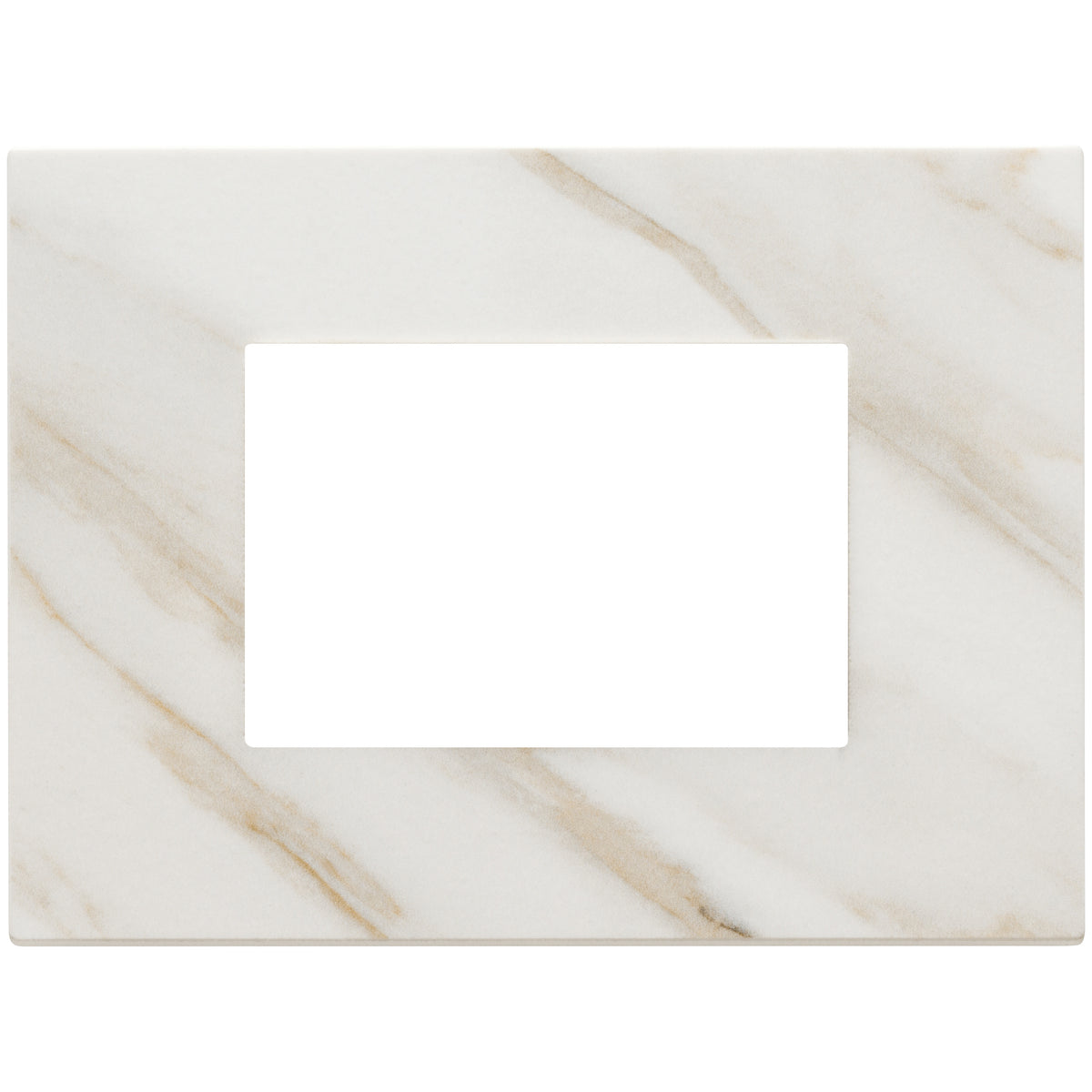 Vimar Eikon Exé 3-Module Cover Plate, 122 x 90 mm, Horizontal/Vertical Mount