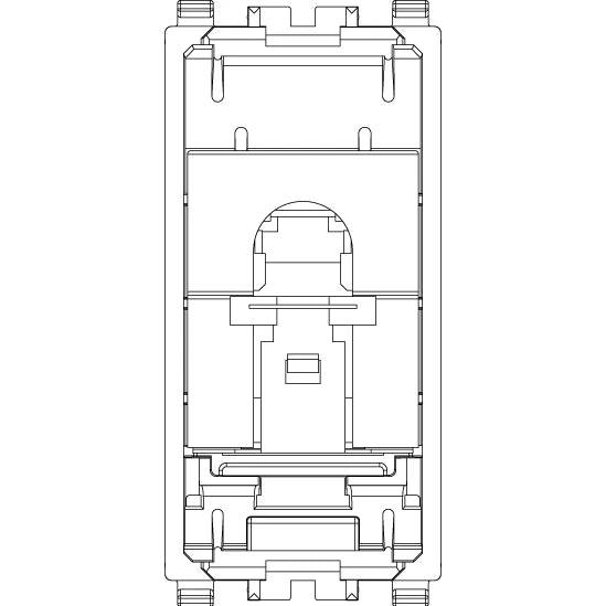 Vimar EIKON RJ45 Netsafe Outlet, T568A/B, Insulation-Piercing Terminals