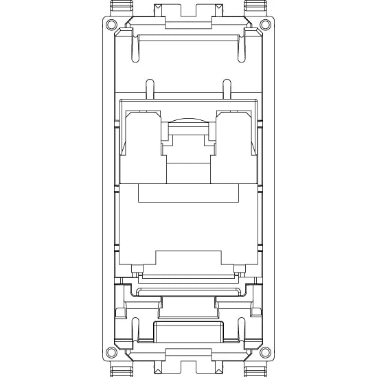 Vimar EIKON RJ45 Netsafe Outlet, T568A/B, Insulation-Piercing Terminals