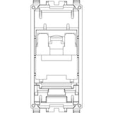 Vimar EIKON RJ45 Netsafe Outlet, T568A/B, Insulation-Piercing Terminals