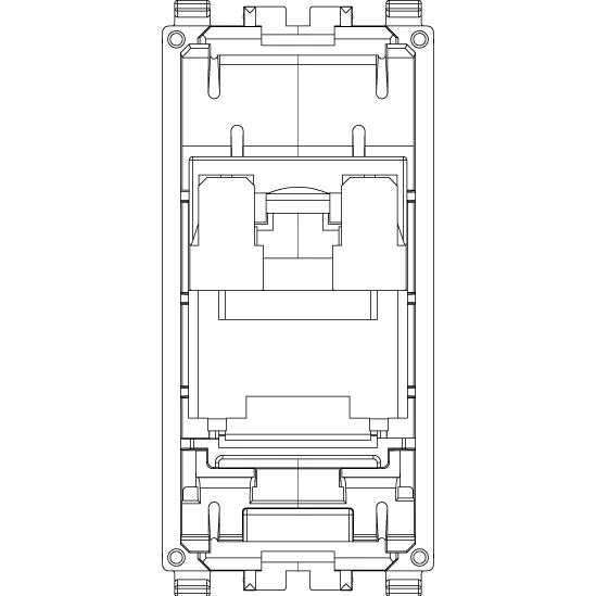 Vimar EIKON RJ45 Netsafe Outlet, T568A/B, Insulation-Piercing Terminals
