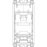 Vimar EIKON RJ45 Netsafe Outlet, T568A/B, Insulation-Piercing Terminals