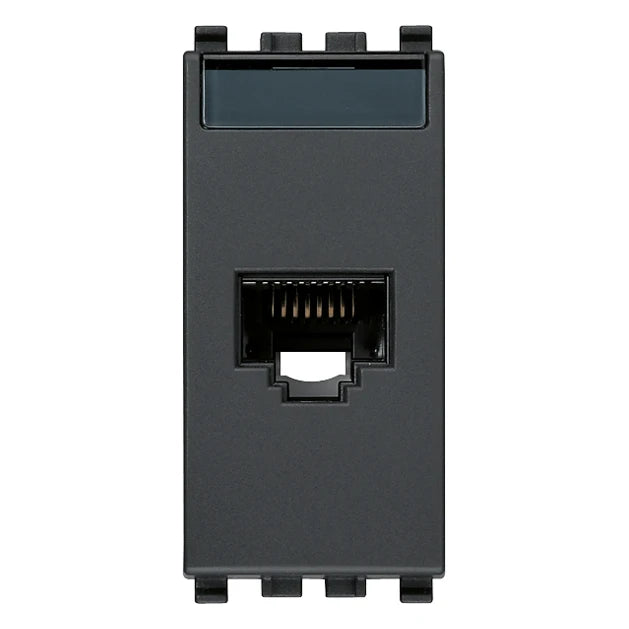 Vimar EIKON RJ45 Netsafe Outlet, T568A/B, Insulation-Piercing Terminals