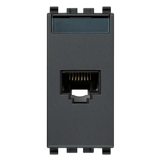 Vimar EIKON RJ45 Netsafe Outlet, T568A/B, Insulation-Piercing Terminals
