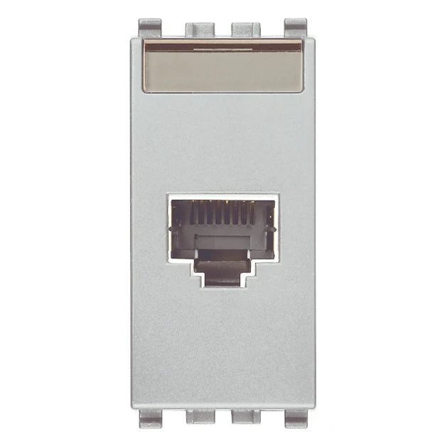 Vimar EIKON RJ45 Netsafe Outlet, T568A/B, Insulation-Piercing Terminals