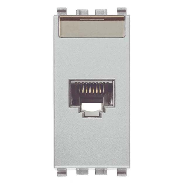 Vimar EIKON RJ45 Netsafe Outlet, T568A/B, Insulation-Piercing Terminals