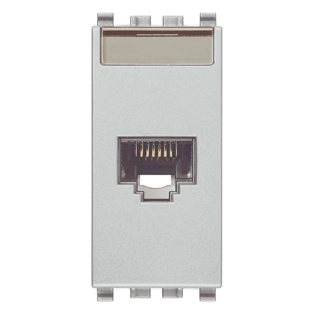 Vimar EIKON RJ45 Netsafe Outlet, T568A/B, Insulation-Piercing Terminals