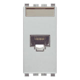 Vimar EIKON RJ45 Netsafe Outlet, T568A/B, Insulation-Piercing Terminals