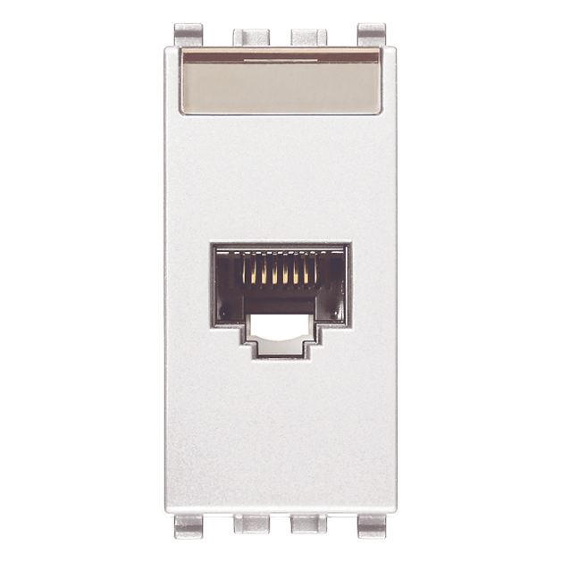 Vimar EIKON RJ45 Netsafe Outlet, T568A/B, Insulation-Piercing Terminals