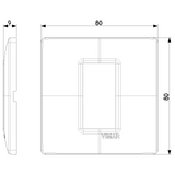 Vimar Plana 1-Module Cover Plate, IP00