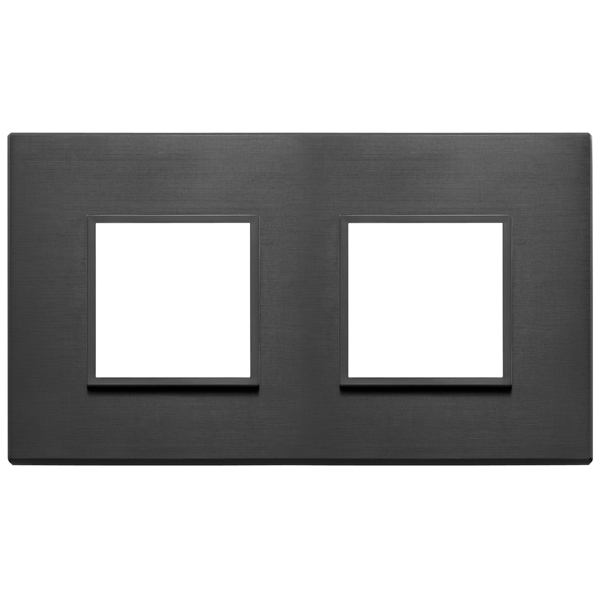 Vimar Eikon EVO 4-Module Cover Plate, 2+2 Layout, 71 mm Centers, Horizontal/Vertical Mount