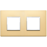 Vimar Eikon EVO 4-Module Cover Plate, 2+2 Layout, 71 mm Centers, Horizontal/Vertical Mount
