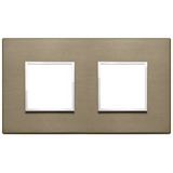 Vimar Eikon EVO 4-Module Cover Plate, 2+2 Layout, 71 mm Centers, Horizontal/Vertical Mount