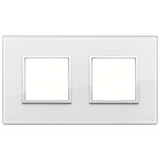 Vimar Eikon EVO 4-Module Cover Plate, 2+2 Layout, 71 mm Centers, Horizontal/Vertical Mount