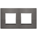 Vimar Eikon EVO 4-Module Cover Plate, 2+2 Layout, 71 mm Centers, Horizontal/Vertical Mount