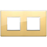 Vimar Eikon EVO 4-Module Cover Plate, 2+2 Layout, 71 mm Centers, Horizontal/Vertical Mount