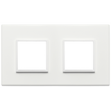 Vimar Eikon EVO 4-Module Cover Plate, 2+2 Layout, 71 mm Centers, Horizontal/Vertical Mount