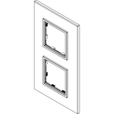 Vimar Eikon EVO 4-Module Cover Plate, 2+2 Layout, 71 mm Centers, Horizontal/Vertical Mount