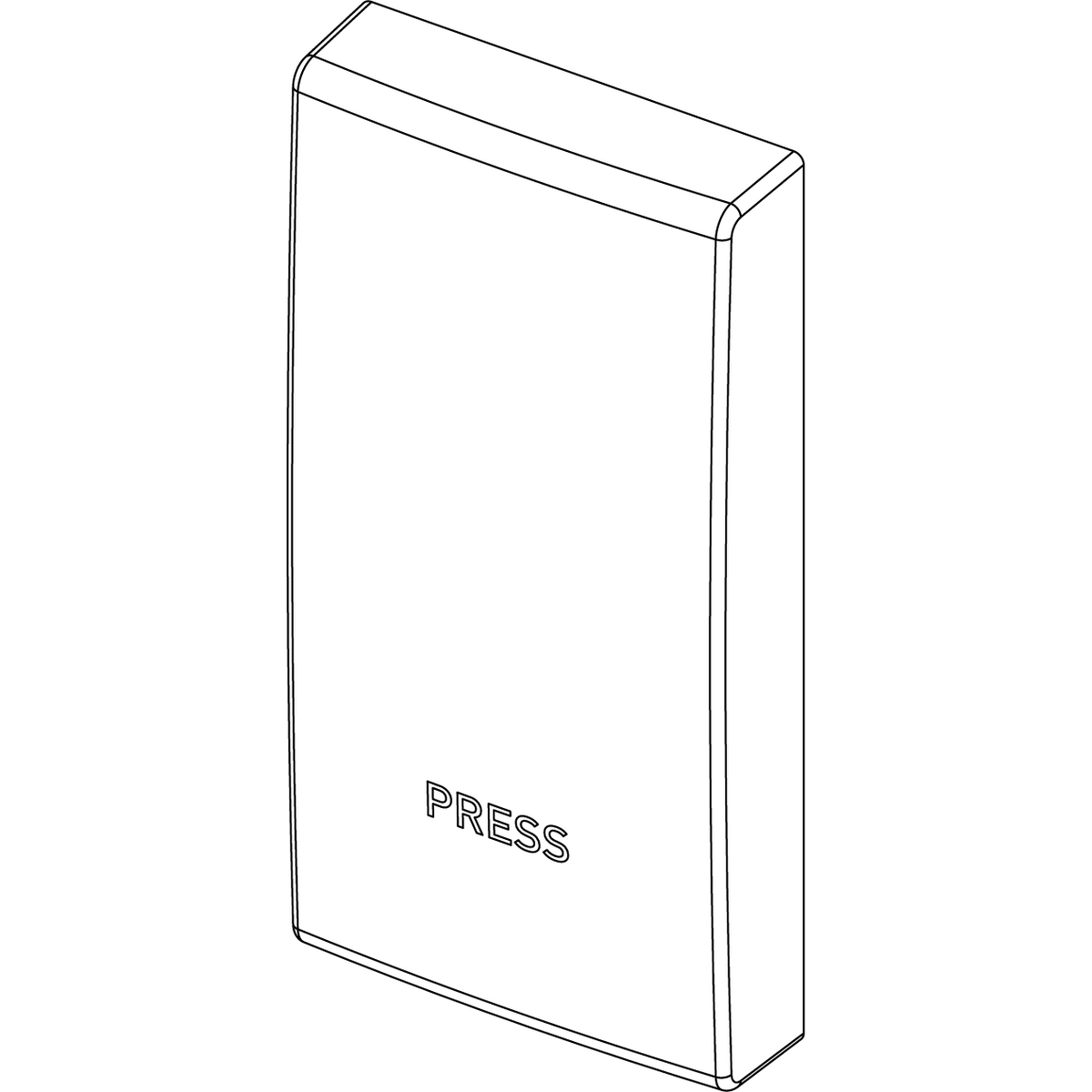 Vimar ARKÉ 1-Module Interchangeable Lightable Button, IP40