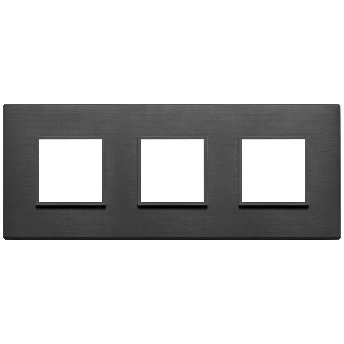 Vimar Eikon EVO 6-Module Cover Plate, 2+2+2 Layout, 71mm Centers