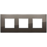 Vimar Eikon EVO 6-Module Cover Plate, 2+2+2 Layout, 71mm Centers