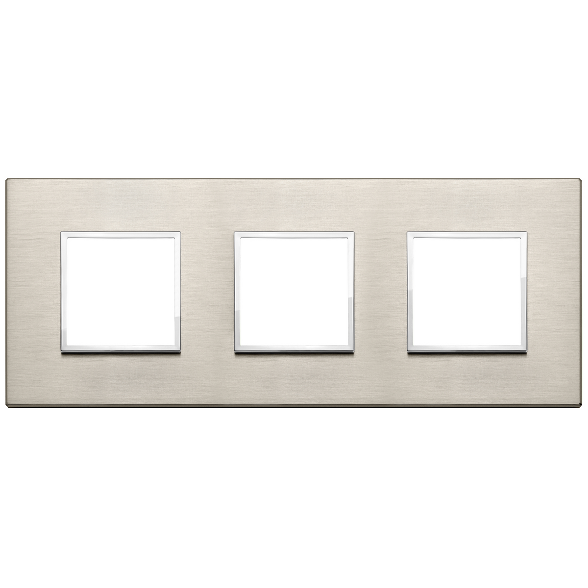 Vimar Eikon EVO 6-Module Cover Plate, 2+2+2 Layout, 71mm Centers