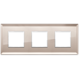 Vimar Eikon EVO 6-Module Cover Plate, 2+2+2 Layout, 71mm Centers