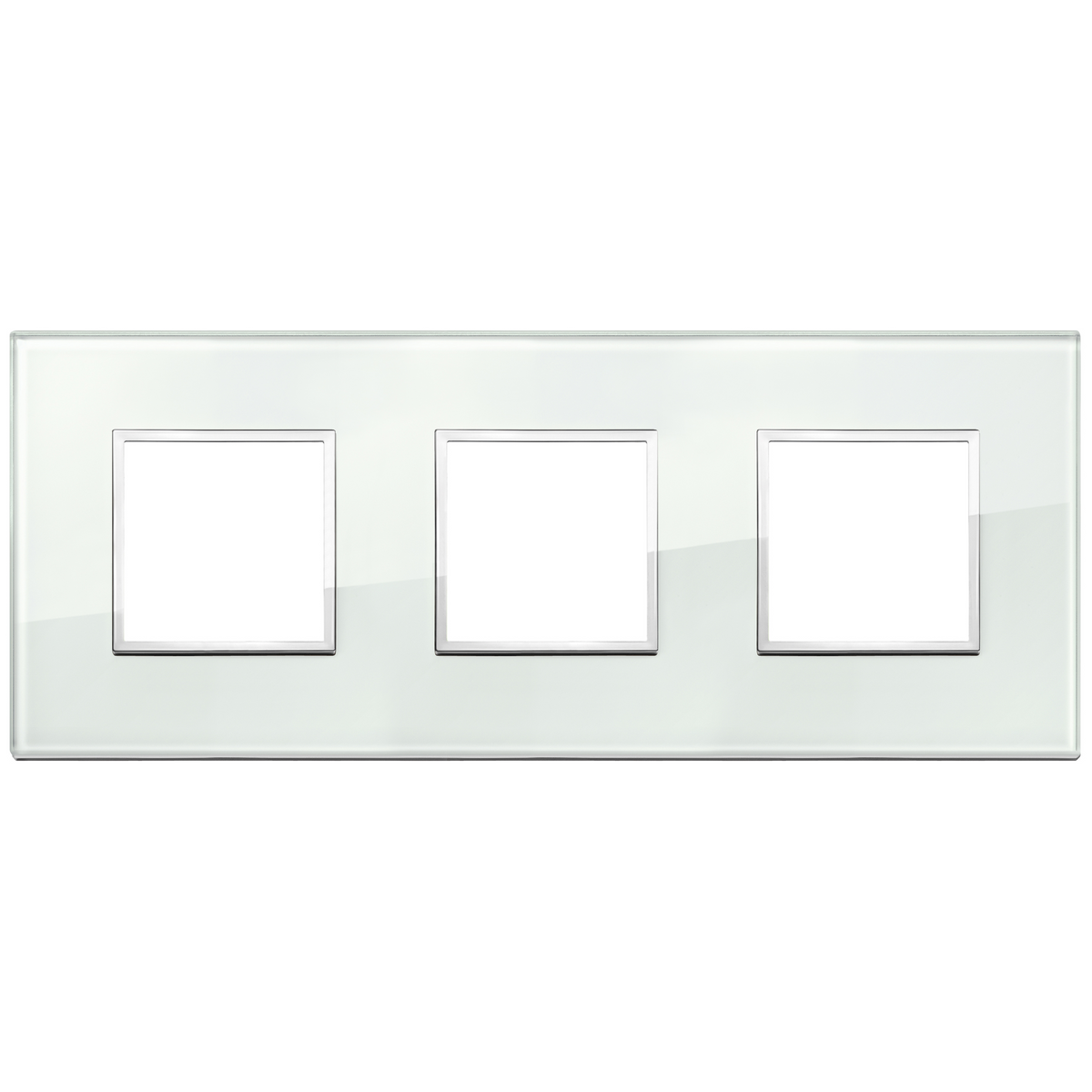Vimar Eikon EVO 6-Module Cover Plate, 2+2+2 Layout, 71mm Centers