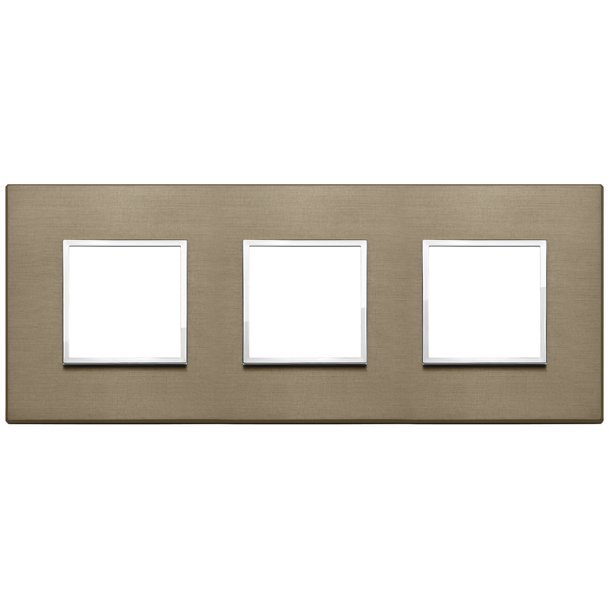 Vimar Eikon EVO 6-Module Cover Plate, 2+2+2 Layout, 71mm Centers